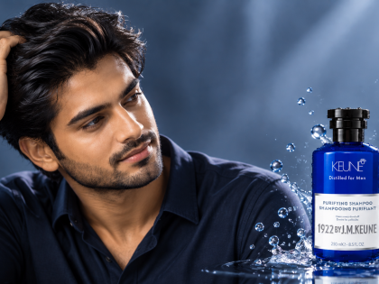 Best anti-dandruff shampoo in Bangladesh — man running his fingers through healthy hair