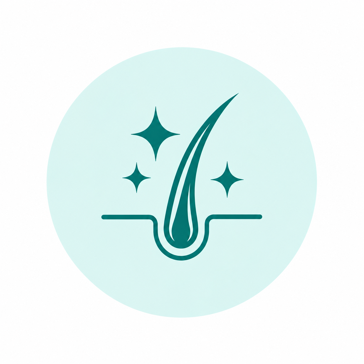 About Us hair follicle sparkle